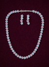 925 Starling Silver Italian Design Necklace Set with AD multi colourStones | Adjustable Size | Model – srj_amb_1570-3