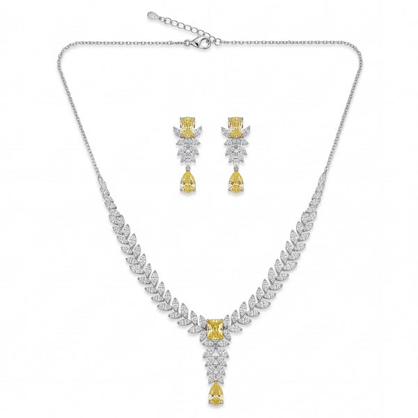 Yellow Crystal Vine Set