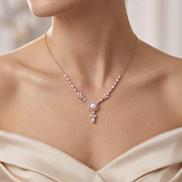 Rose Gold Botanical Cluster Set
