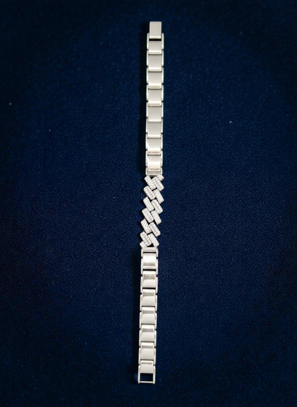 Premium 925 Sterling Silver Men’s Bracelet | Italian Design | 8 Inch | 22.9 gm