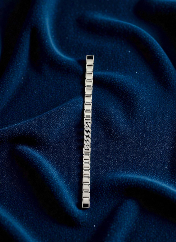 Premium 925 Sterling Silver Men’s Bracelet | Italian Design | 8 Inch | 22.9 gm