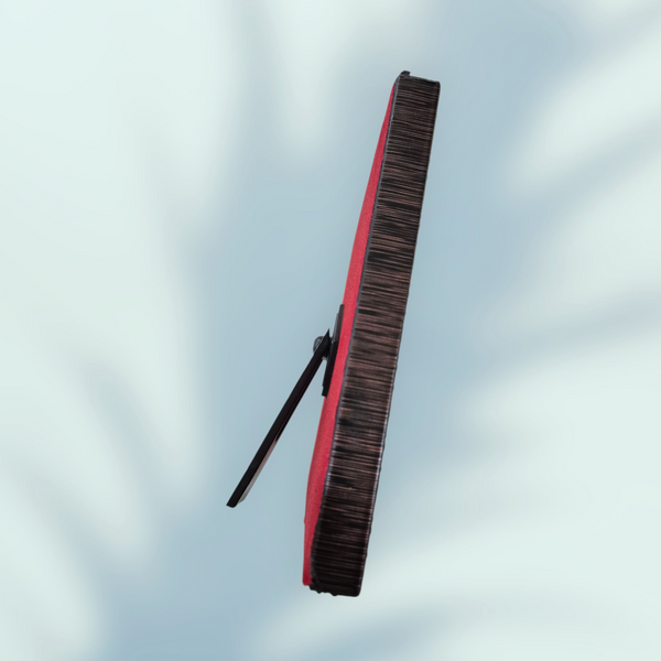 Dharmasthala Manjunatha Swamy 999 Silver Photo Wooden Table Stand