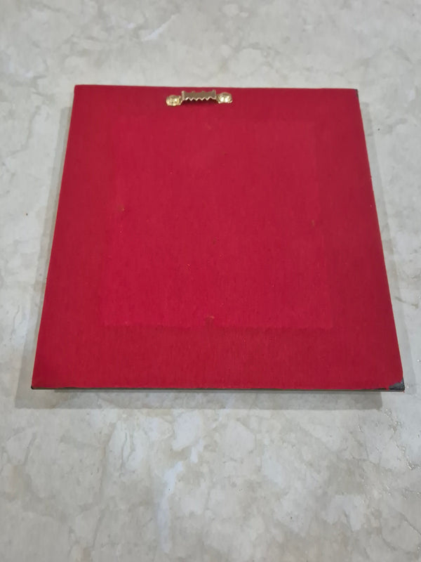 Dharmasthala Manjunatha Swamy 999 Silver Photo Wooden Wall Mounted Frame