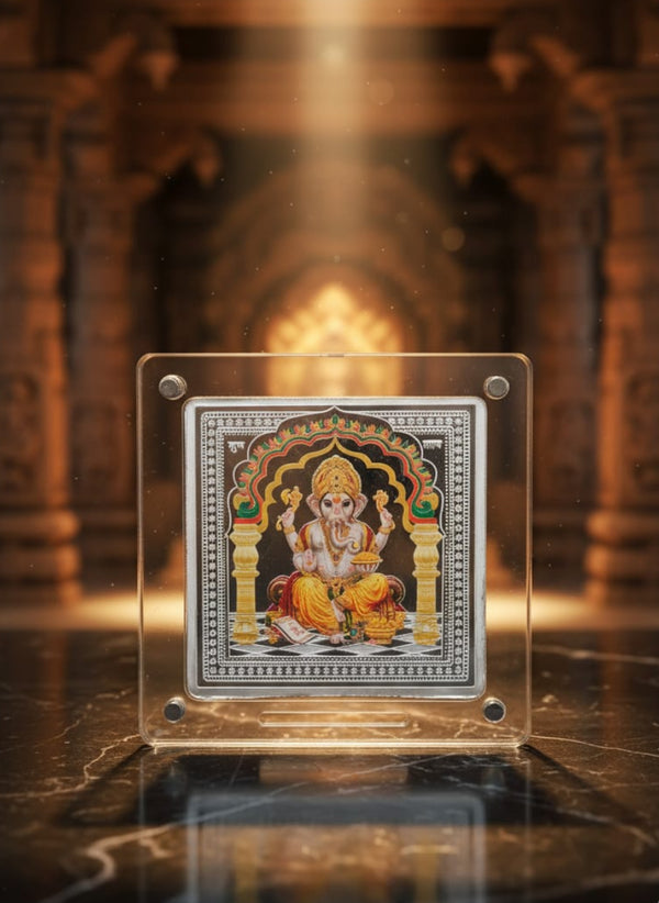 999 Pure Silver 50g Square Coin with Magnetic Acrylic Display Frame