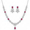 Red Halo & Flower Collar Set
