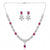 Red Halo & Flower Collar Set