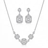 Three-Stone Halo Set