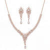 Rose Gold Leaf Cascade Set