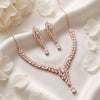 Rose Gold Leaf Cascade Set