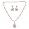 Turquoise Art Deco Halo Set