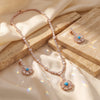 Turquoise Art Deco Halo Set