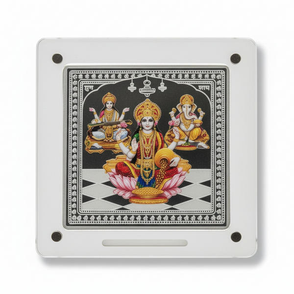 999 Pure Silver 50g Square Coin with Magnetic Acrylic Display Frame