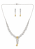Elegant 925 Sterling Silver Necklace & Earrings Set for Women | Premium Party & Wedding Jewellery