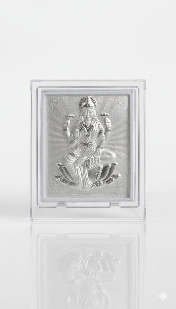 999 Silver Laxmi Economic Photo Frame